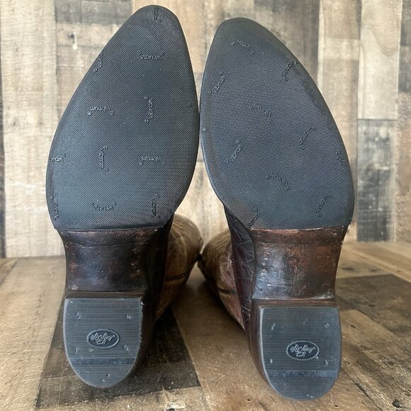 Dan Post Vintage Alligator Western Cowboy Boots Mens 11 D - Picture 5 of 12